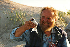 Seeschwalbenforschung mit Dr. H. Behmann, Foto: c K.-P. Horst